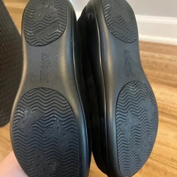 Alegria Black Knit Sweater Boots - Picture 5 of 5